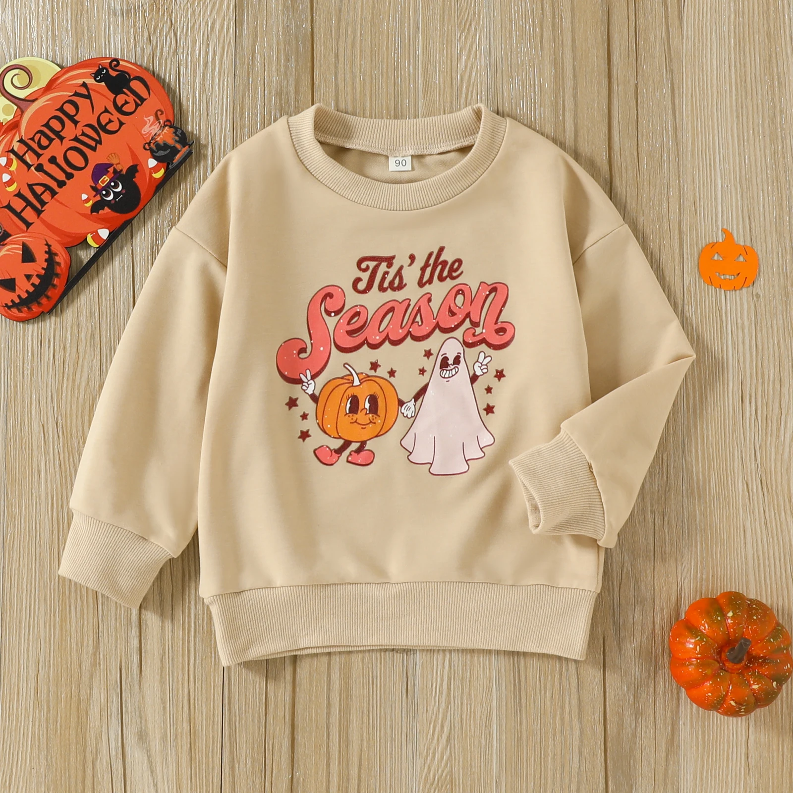 2022-08-30 Lioraitiin 0-5Years Toddler Baby Girl Boy autunno Halloween abbigliamento manica lunga Cartoon Pumpkin Printed felpa