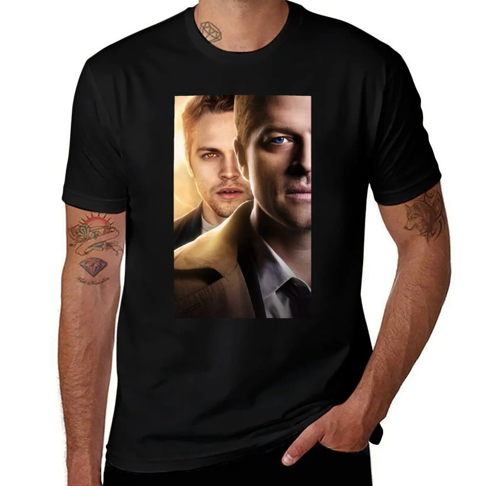 

JACK AND CASTIEL supernatural T-Shirt plus size clothes Man t-shirt oversized anime t shirts men t shirt