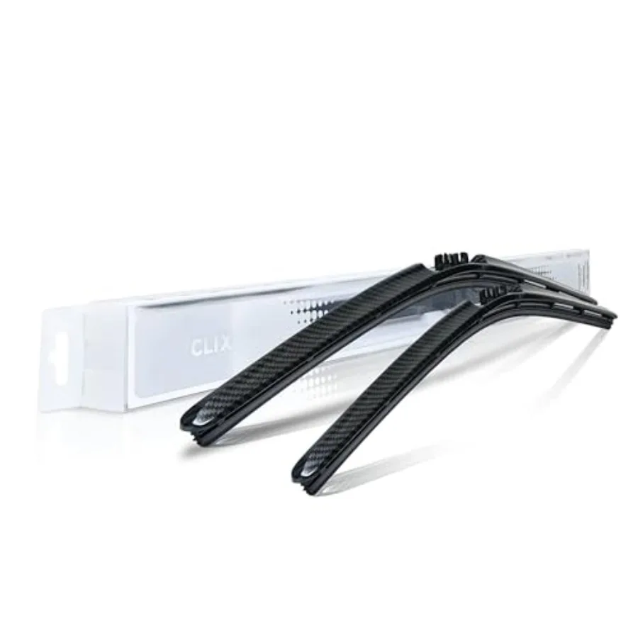

ClixWipers 24" + 20" Set of 2 Fiber All Weather Automotive Replacement Windshield Wiper Blades, Passenger and Driver Side Winte