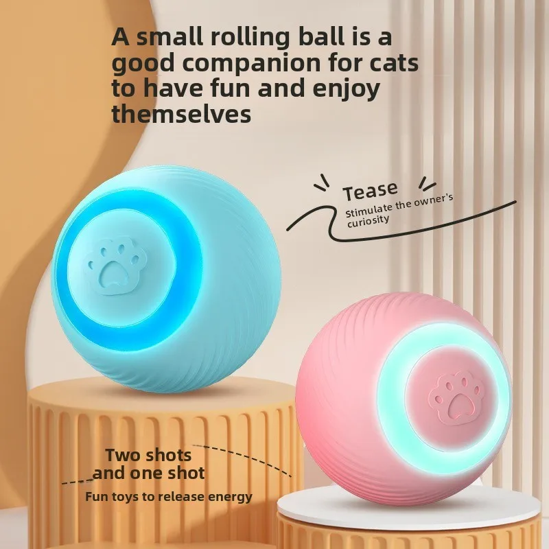 

Интерактивные автоматические игрушки для кошек: умные электрические мячики для игр в помещении, развивающие игрушки для котят