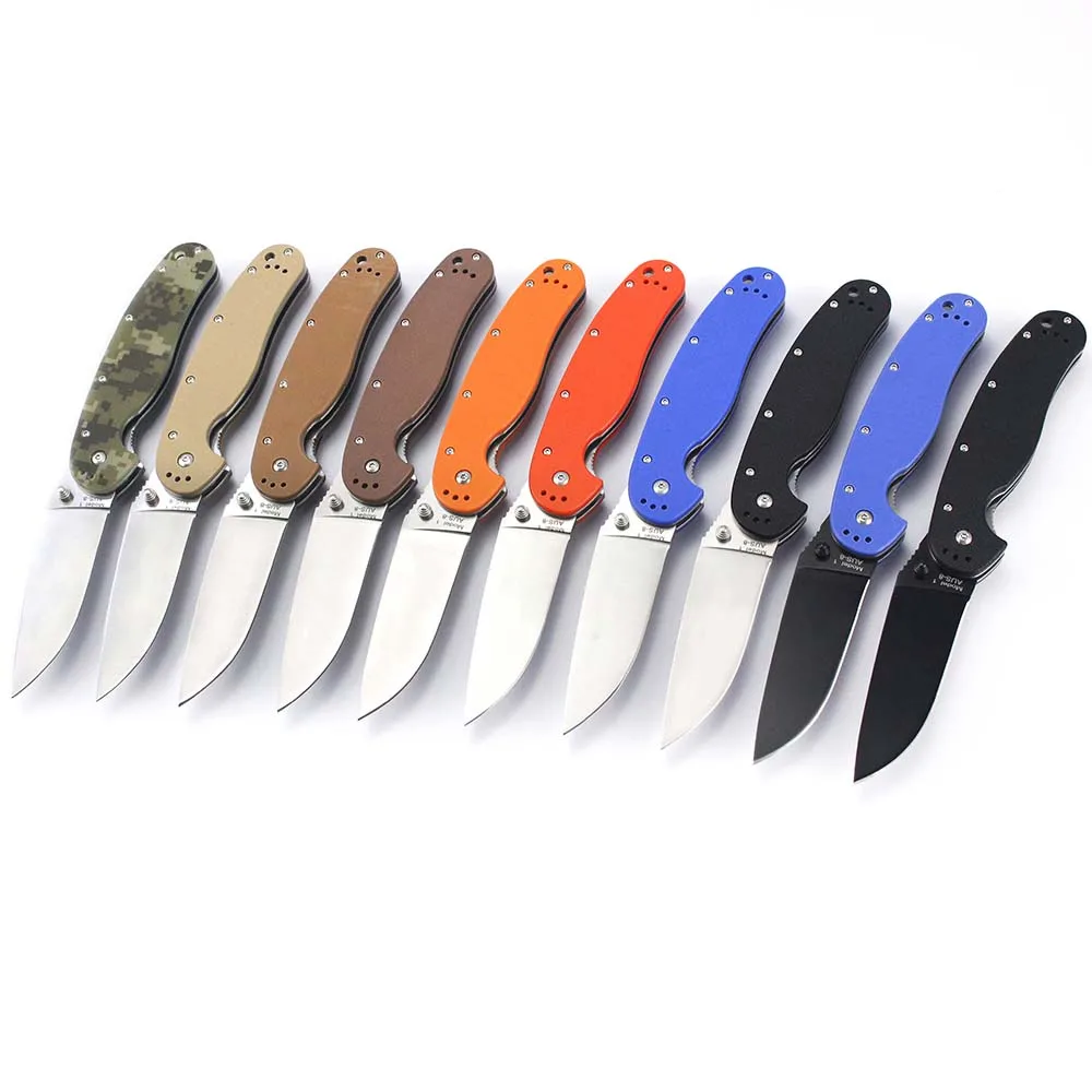 Outdoor Camping Folding Pocket Knife Tool Stainless steel Blade G10 Handle Military Tactical EDC Tools Knives