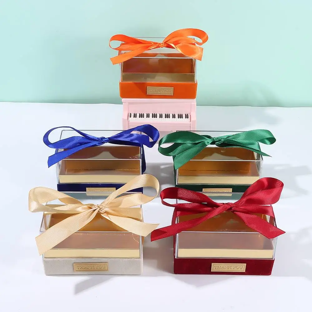 Transparent Acrylic  Light Luxury Bow Present Box Valentine\'s Day Gift Box Wedding Hand Gift Box Birthday Party Wedding Supply