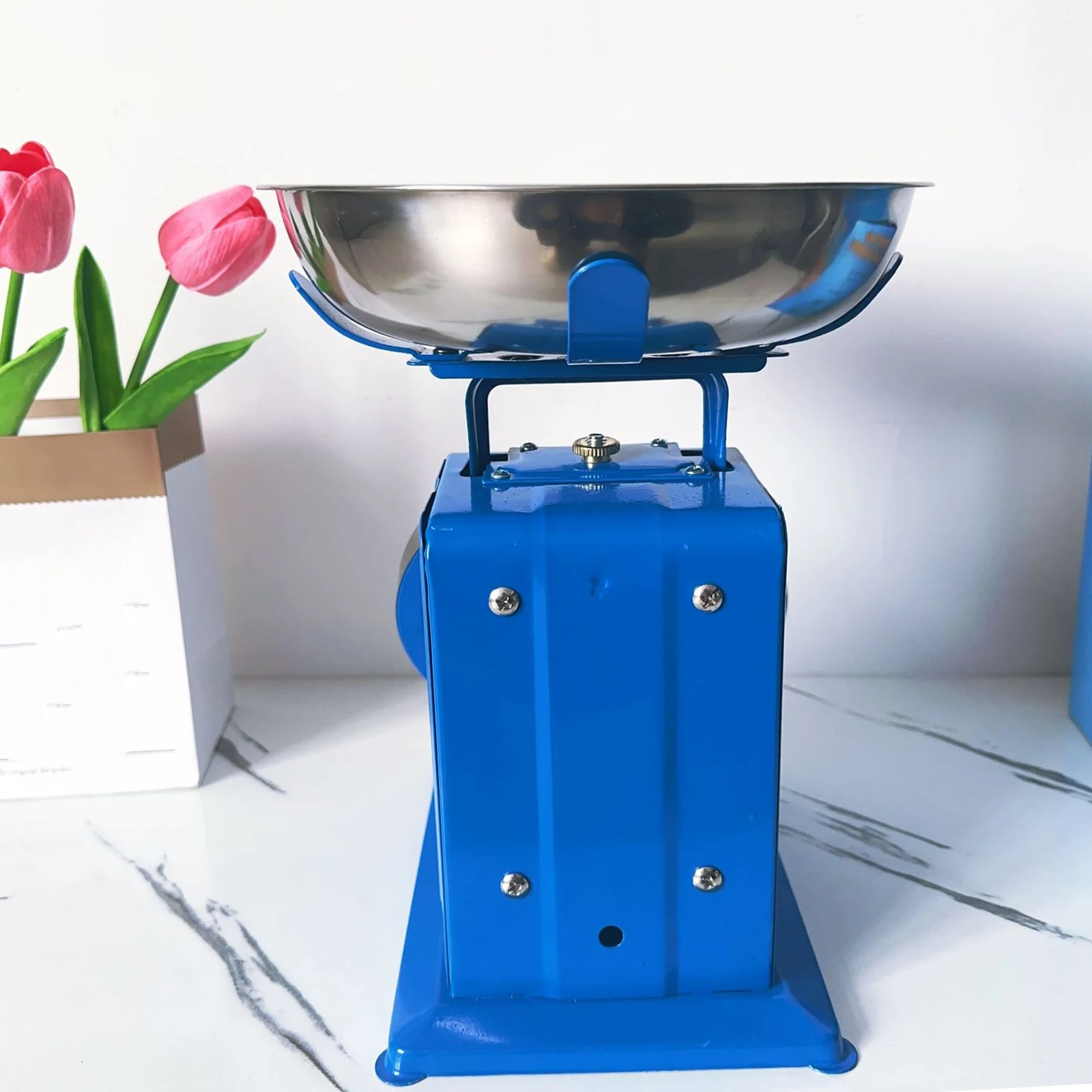 

10Kg Multifunctional Kitchen Scale with Removable Tray Vintage Mechanical Kitchen Scale for Farmhouse Decor & Meal Prep