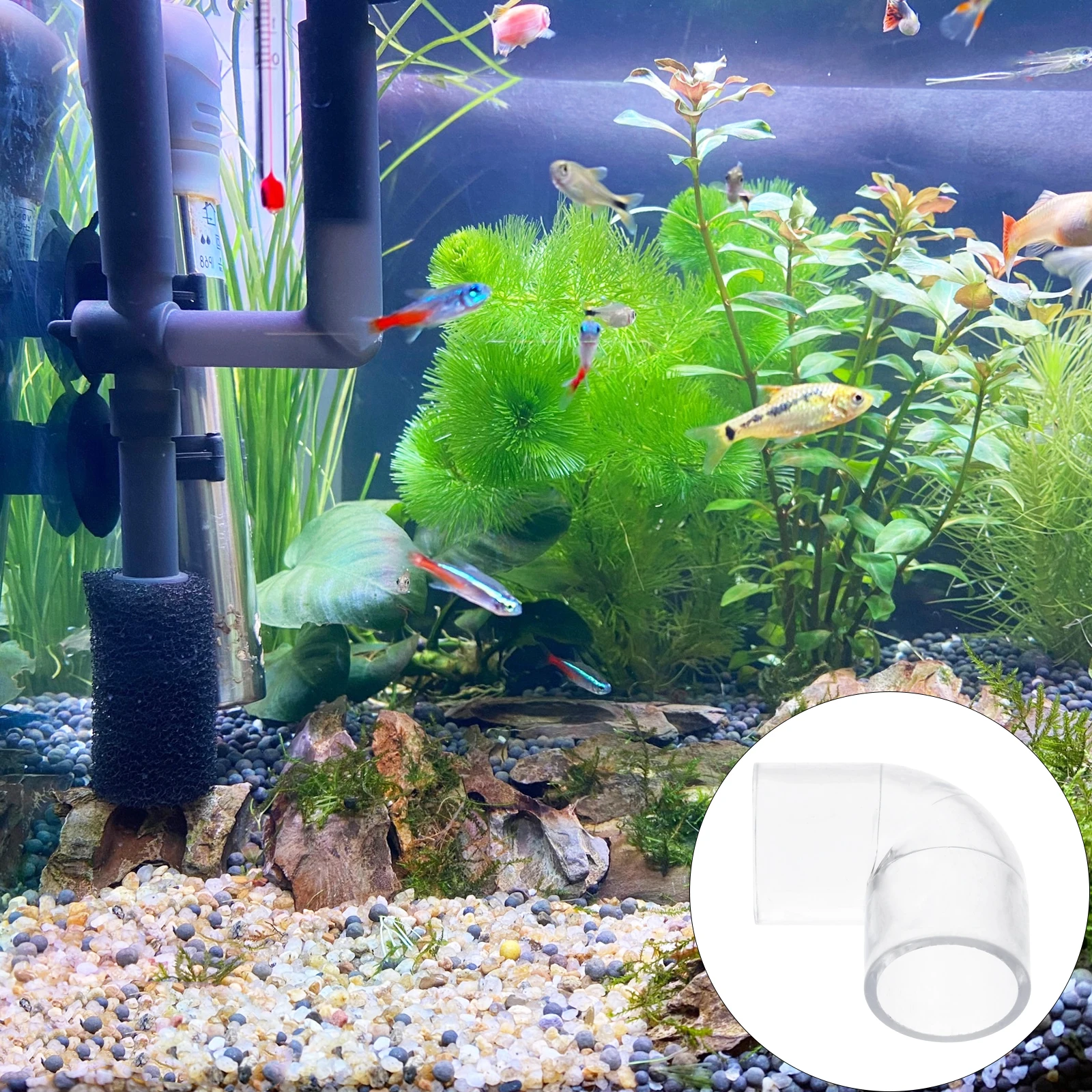 

10pcs 25Mm Fish Tank Filter Connector Acrylic Tube Adapter Aquarium Hose Fitting 3/4 Inch Pipe Connector For Water Pipe