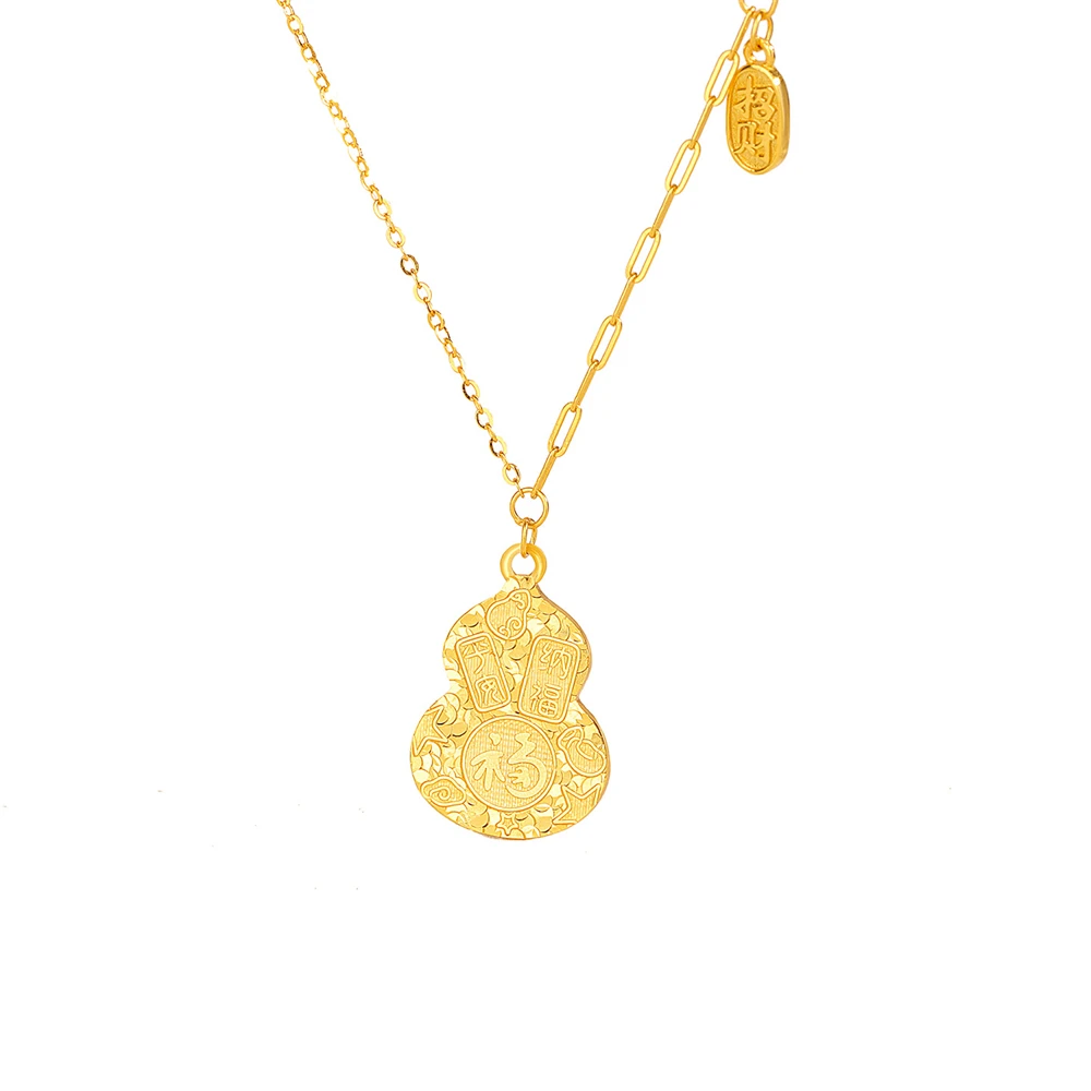 

Ожерелье из стерлингового серебра 925 пробы с удачей и благословением, сверкающее сломанное ожерелье из ледяной тыквы, женские украшения