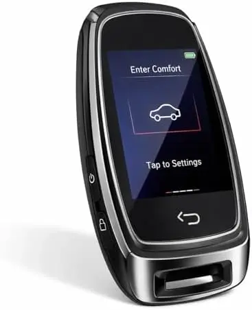 

Smart LCD Key for Auto Start/Stop Cars - Anti-Loss Remote Replacement (Black)