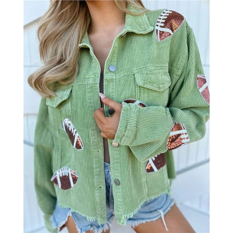 

Новое осенне-зимнее женское пальто Jaet Rugby iny Velvet Distred, свободное пальто, европейская верхняя одежда для женщин