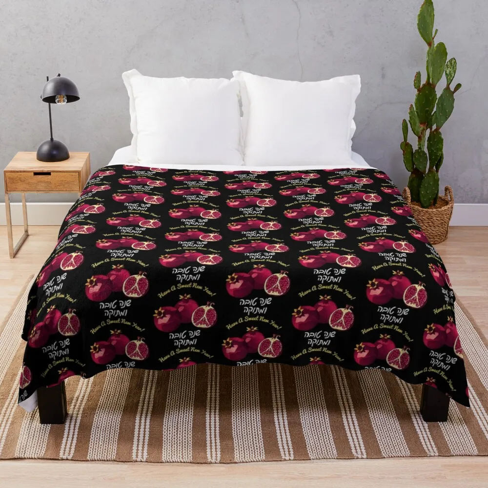 Sweet New Year Pomegranates Throw Blanket Summer Winter beds Thermals For Travel Blankets