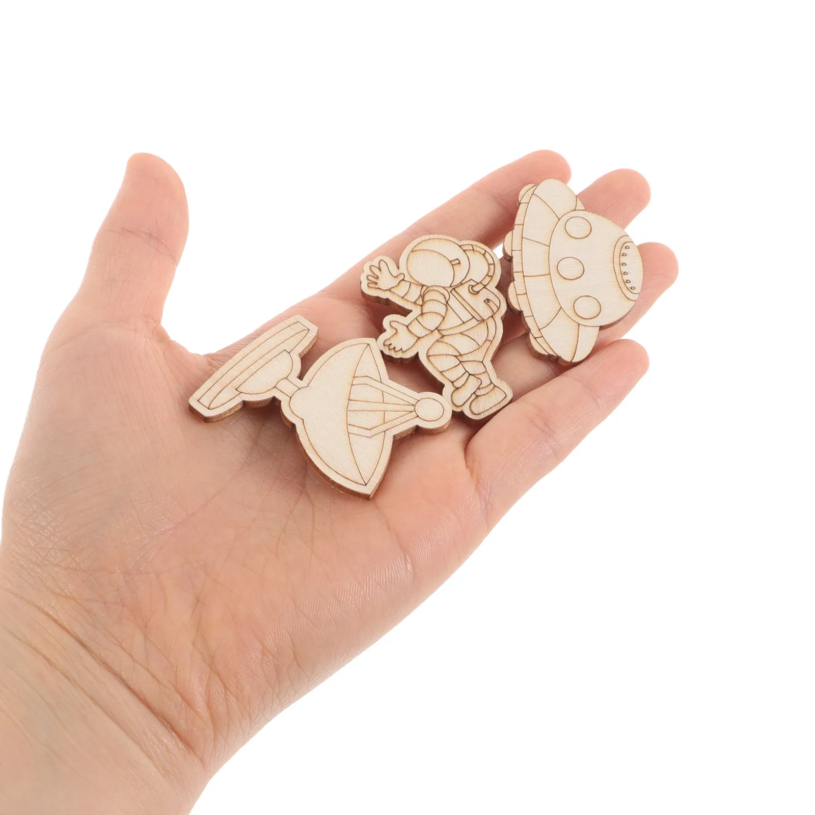 

Набор для творчества для детей: 100 деревянных заготовок для росписи, креативный декор для комнаты в космической тематике, балансирующие фигурки космонавтов, игрушки-космонавты