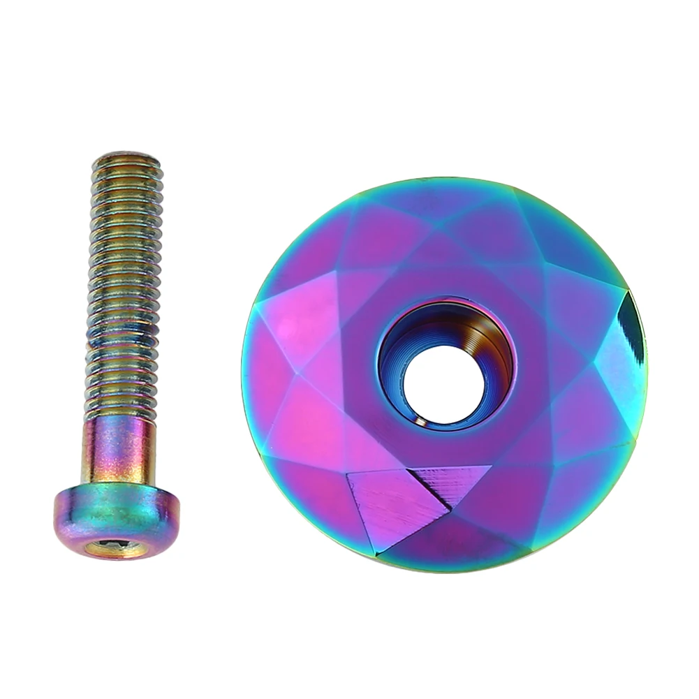 1-1/8 بوصة MTB دراجة سماعة غطاء حرق الأزرق دراجة الجذعية سماعة غطاء تغليف علوي الدراجات السلطانية مع المسمار ل 28.6 مللي متر شوكة أنبوب رأس