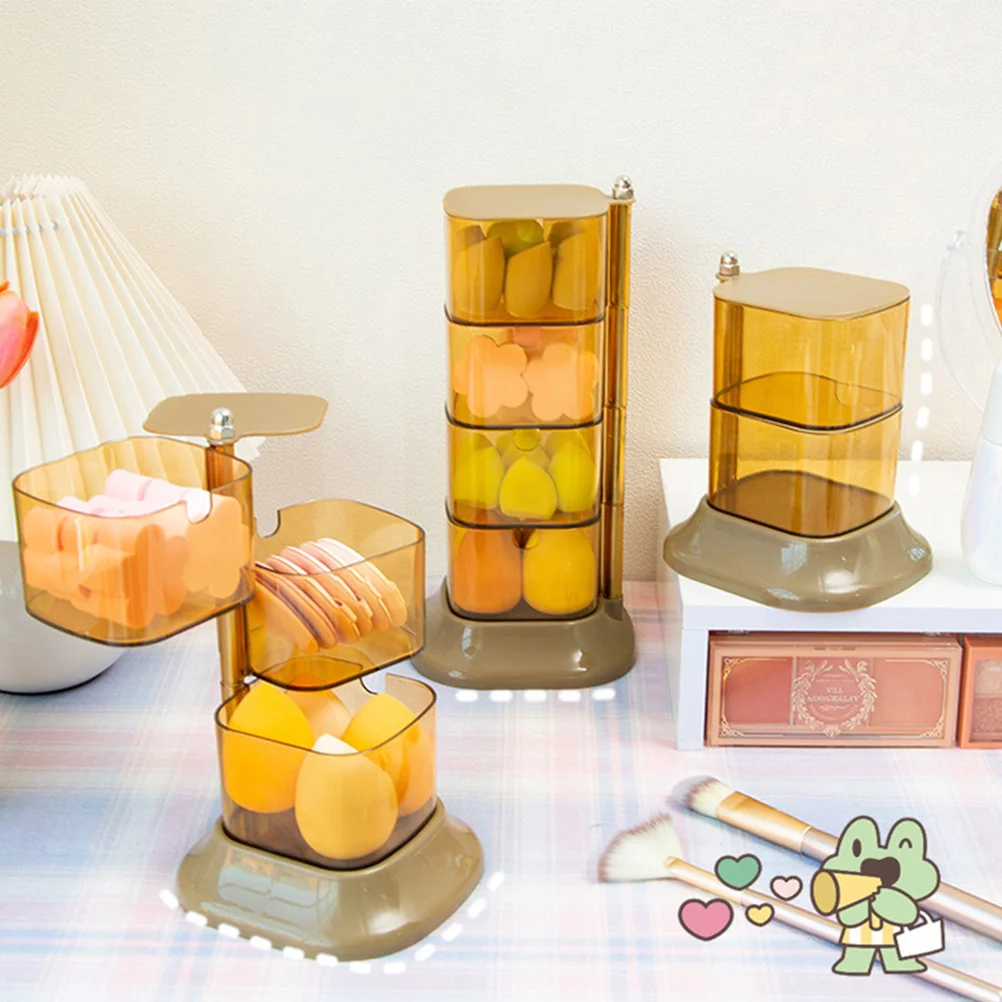 Pudełko na gąbeczki do makijażu, pyłoszczelne, wytrzymałe, bezpieczne, przenośne, dekoracja domu, pojemnik na puder, organizer na kosmetyki