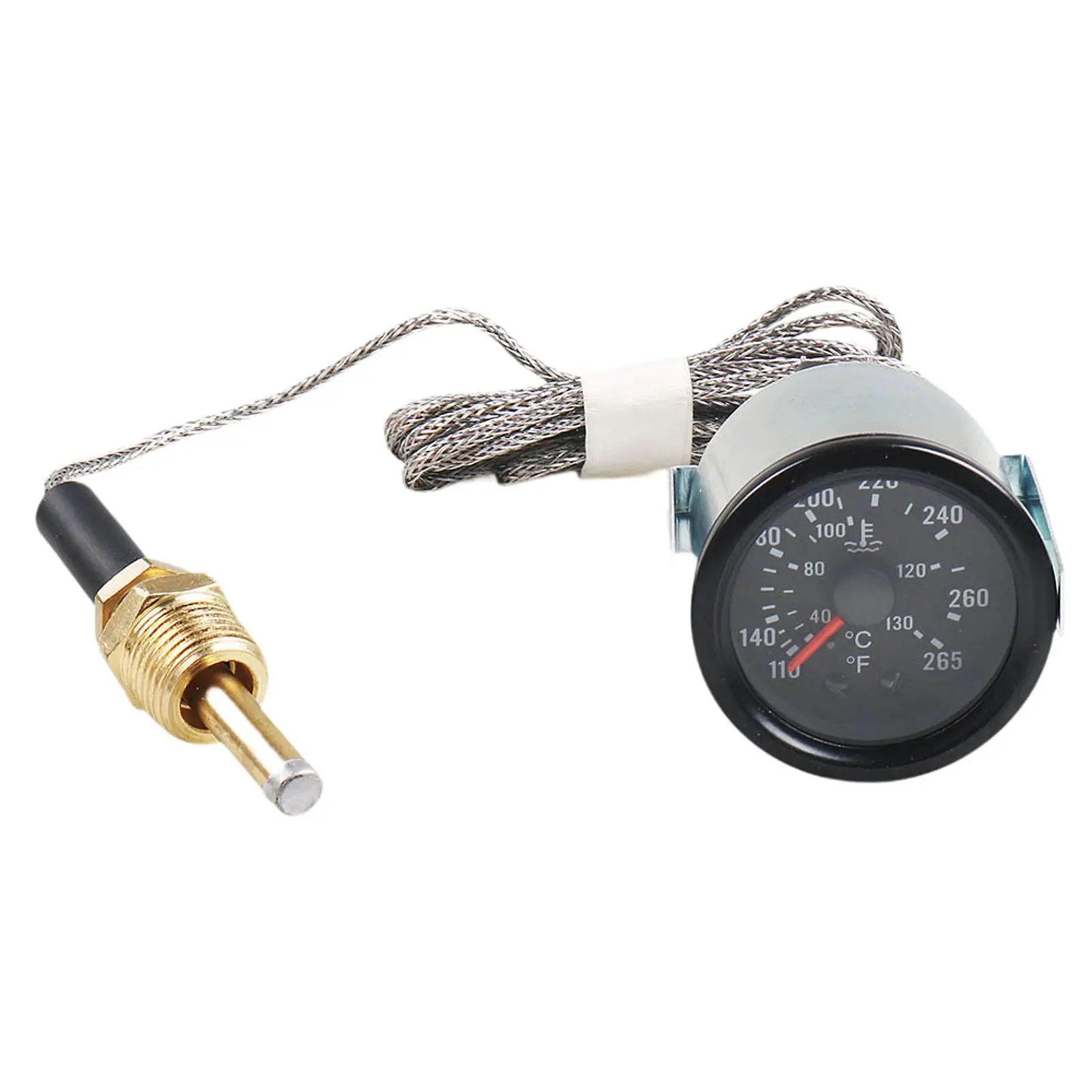 Indicador de Temperatura del Agua para Automóvil, 40-130 / 110-265 Fahrenheit