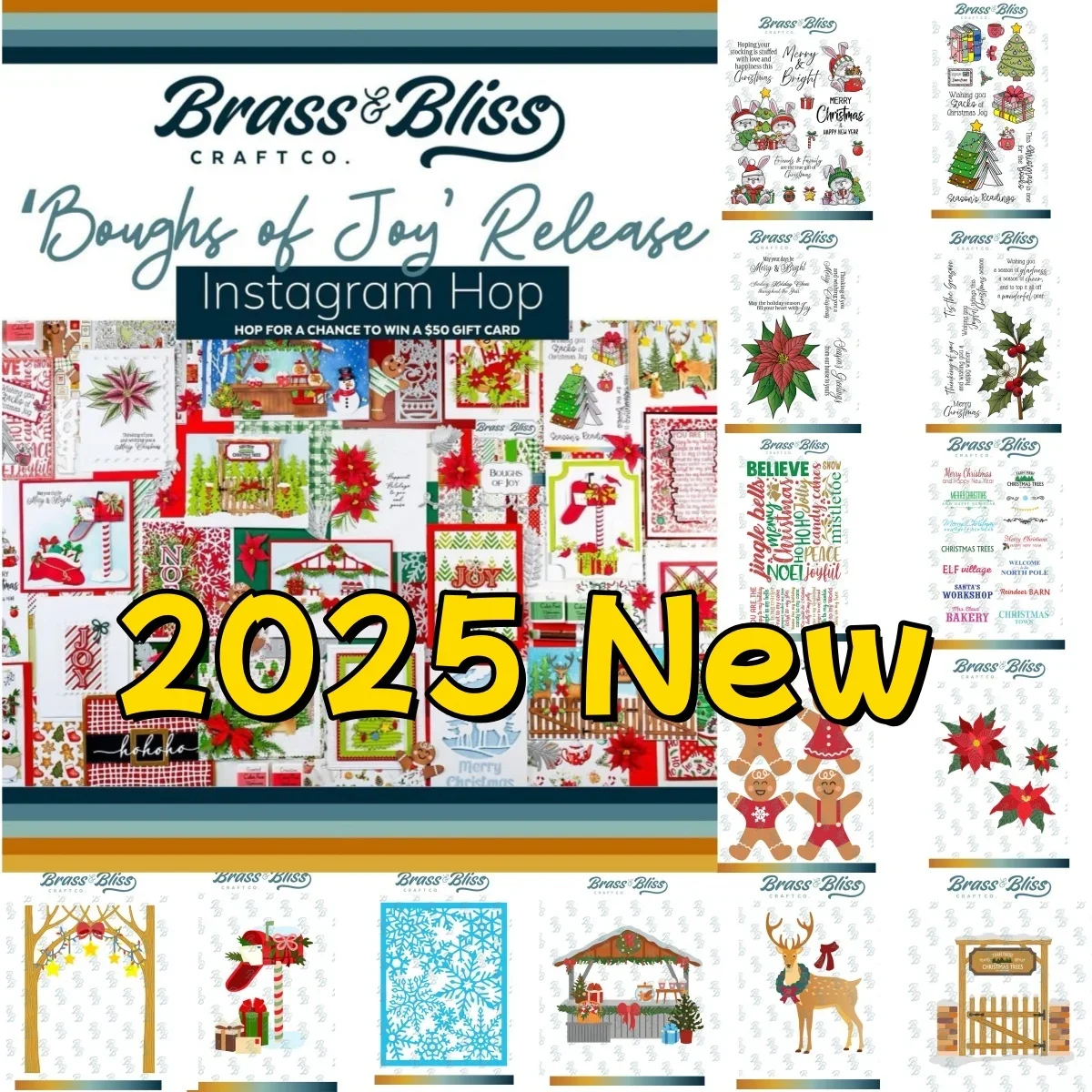 

Poinsettia Christmas Snowflake Holly Cheer Farmers Bloom Boughs Metal Cutting Dies Clear Stamps Stencil For DIY Scrapbook Craft