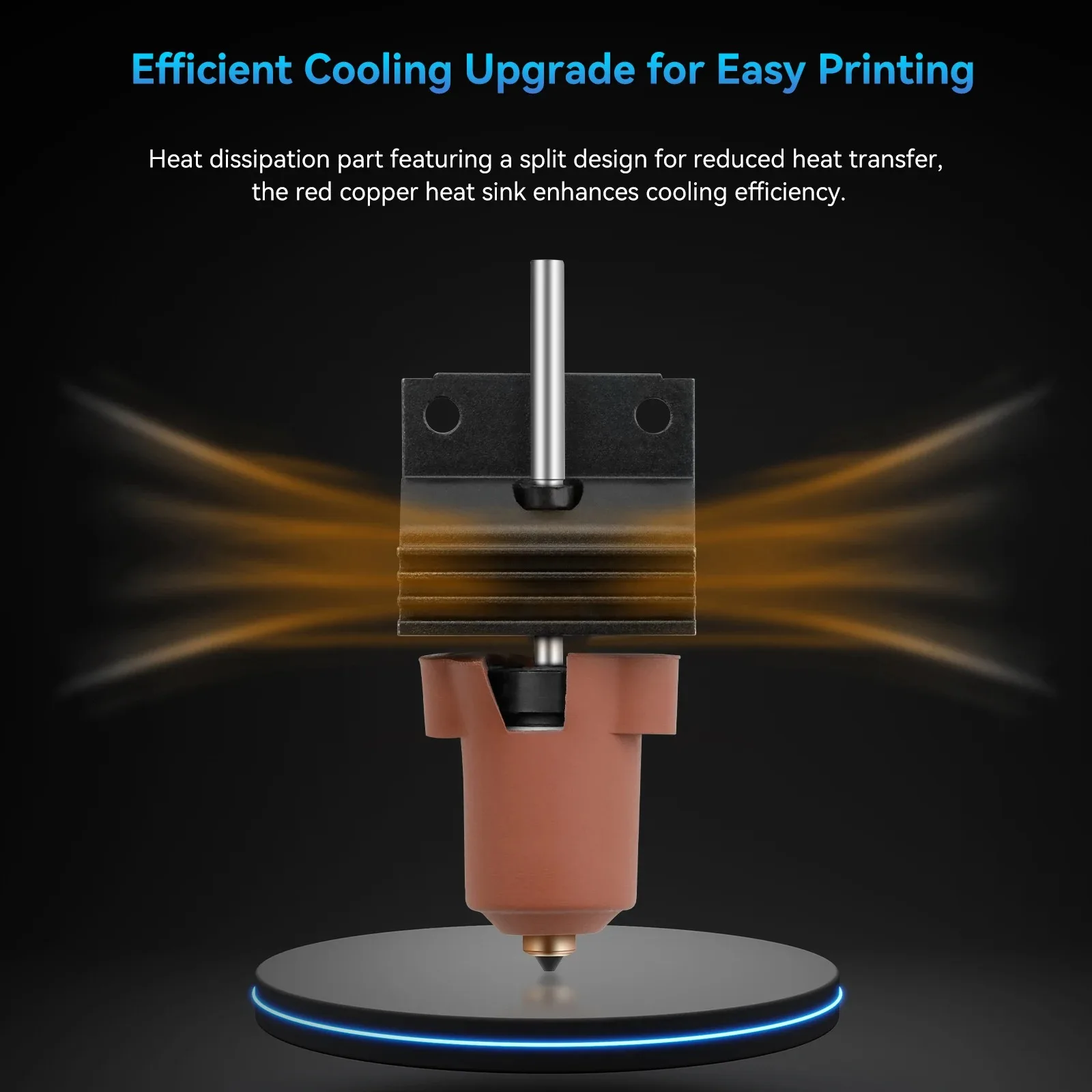 Heatsink For Creality K1/K1C/K1 MAX All-Metal Heat Sink Hotend Radiator For All-in-one Copper Titanium Nozzle Heating Head Kit