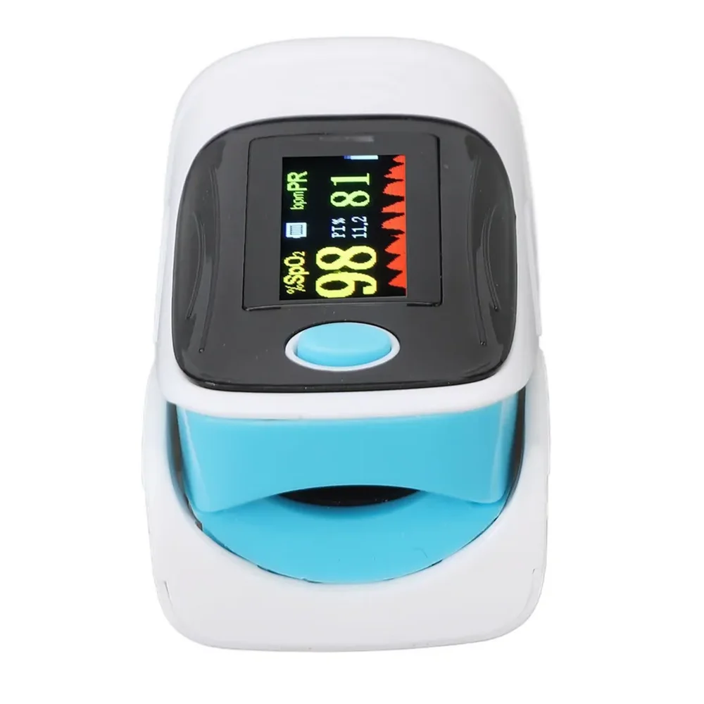 AiQUE Rechargeable Pulse Oximeter Finger Blood Oxygen Meter TFT 4color Display Fingertip Saturation Monitor SPO2 PR PI gallery 1