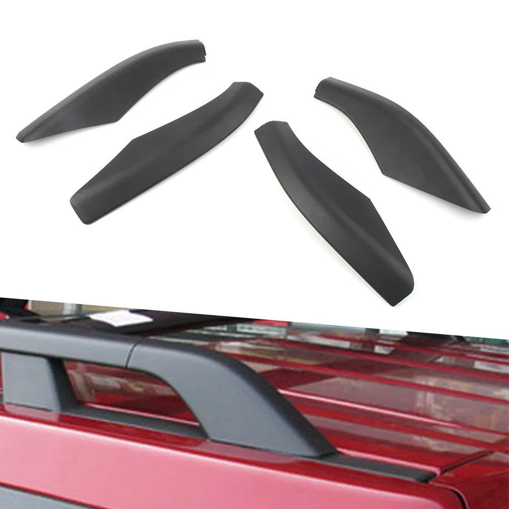 4pcs Car Roof Rack Cover Rail End Shell Cap Replacement For Land Rover Freelander 2 2006 2007 2008 2009 2010 2011 2012 2013 2014