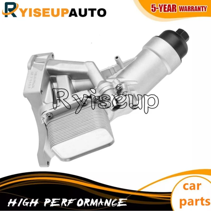 11428586673  Aluminium Engine Oil Cooler Filter Housing with Gasket for BMW 630i 730Li X4 530i 530e 420i 430i 320i 330i 220i New