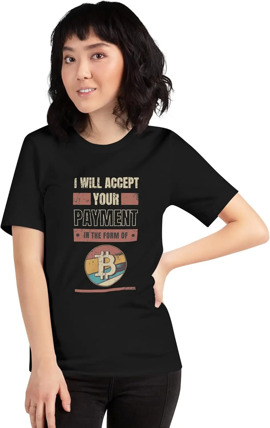 I Will Accept Payment in The Form of Bitcoin T-Shirt | Bitcoin Tshirt | Cotton Unisex T-Shirt