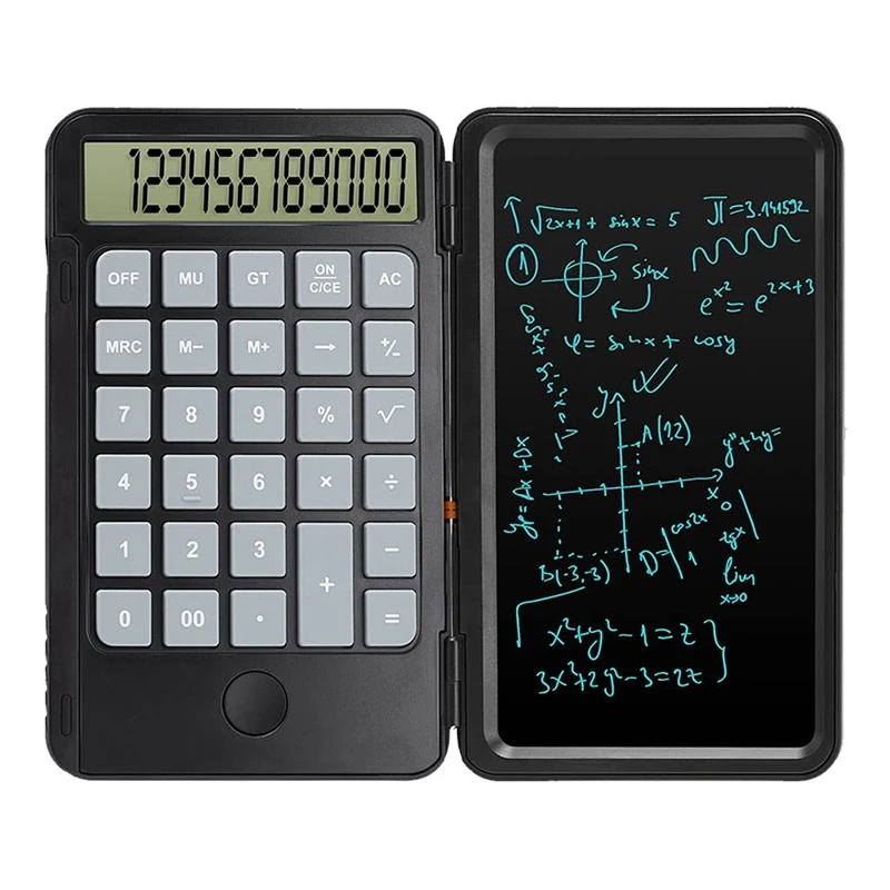 Calculator, 12-Digit Display With Erasable Writing Table, Hand Multi-Function Calculator For School Office