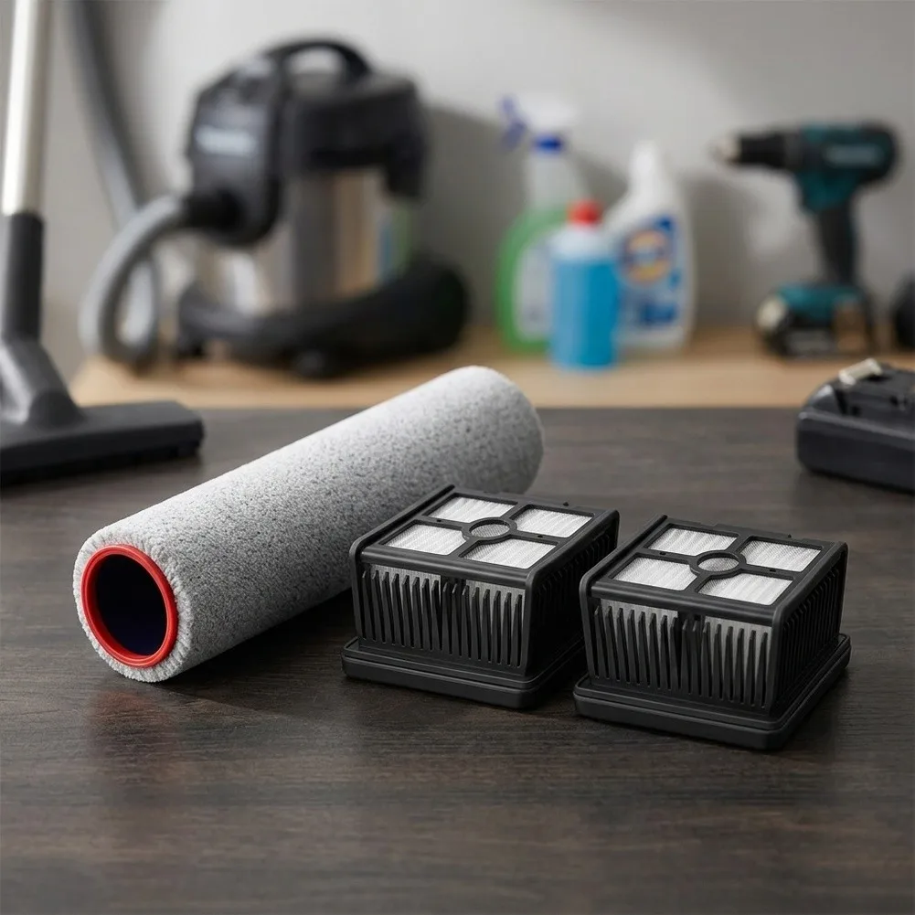 Roller Brush Bar with Dual HEPA Filters for Dreame For Aero For Aero Pro Wet Dry Vacuum Cleaner Compatible Main Brush Kit