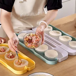 8-Grid Dumpling Mold DIY Dumplings Skin Presser Dough Press Mould Labor-Saving Reusable Dumpling Machine Kitchen Gadget