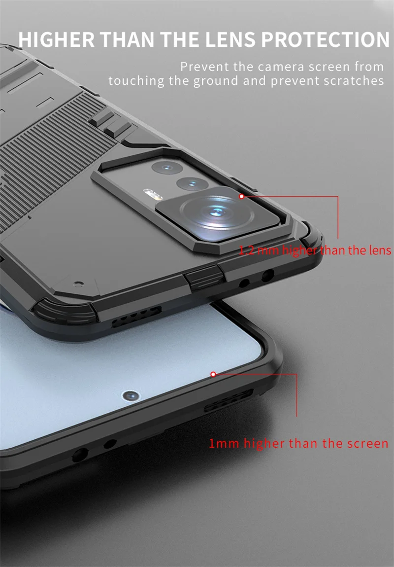 For Xiaomi 12T Pro Case Shockproof Kickstand Magnetic Holder Armor Phone Cover For Xiaomi Mi12T Mi 12T 12 T Pro Xiaomi12T Fundas