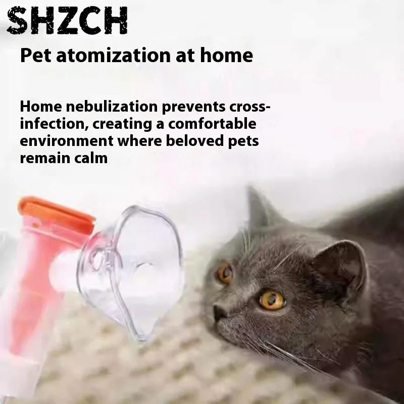 Animal Oxygen Nebulizer Machine for Pets Dog Cat Cough Cold Pneumonia Home Veterinary Use Fast Relief