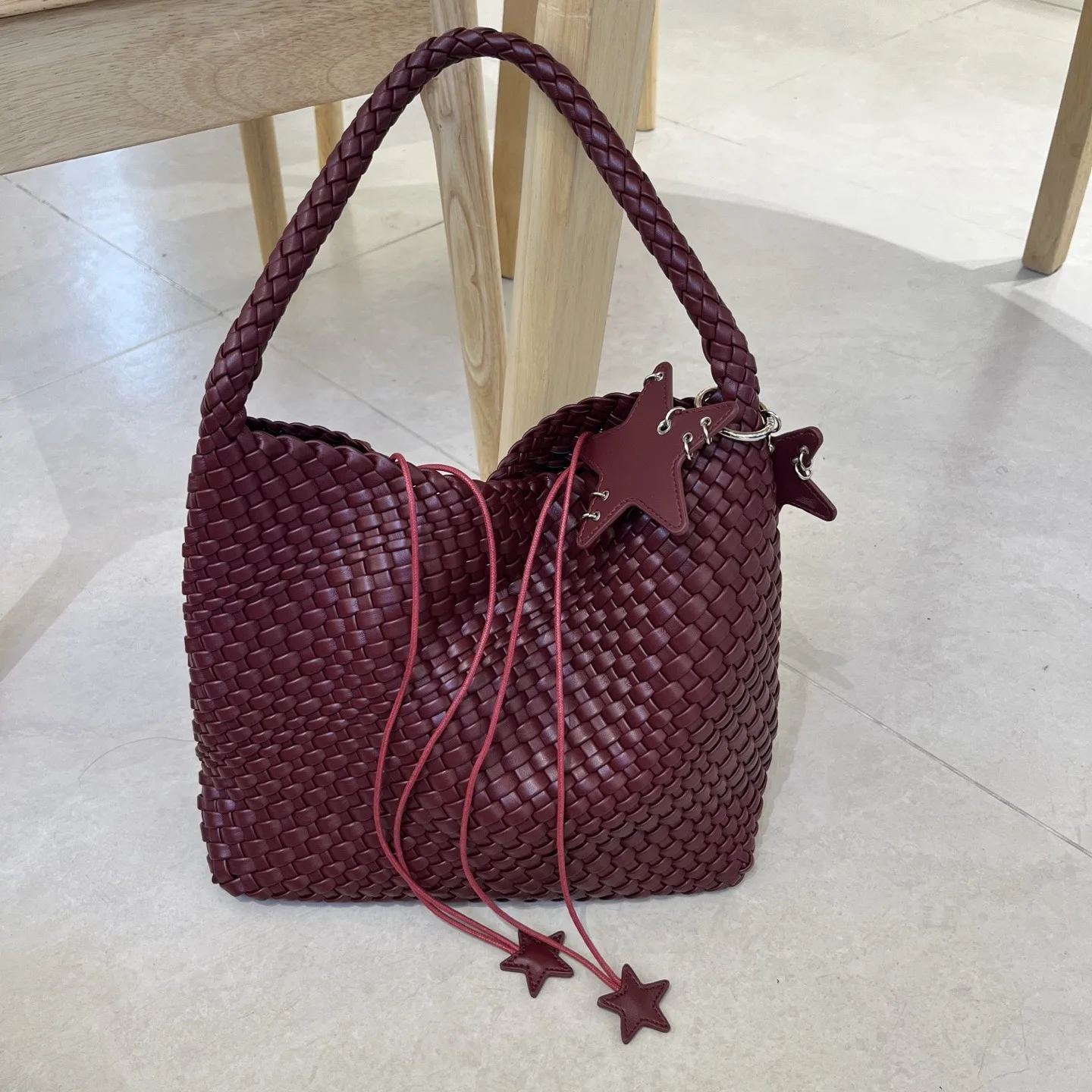 Woven Tote Bag Buck… - image