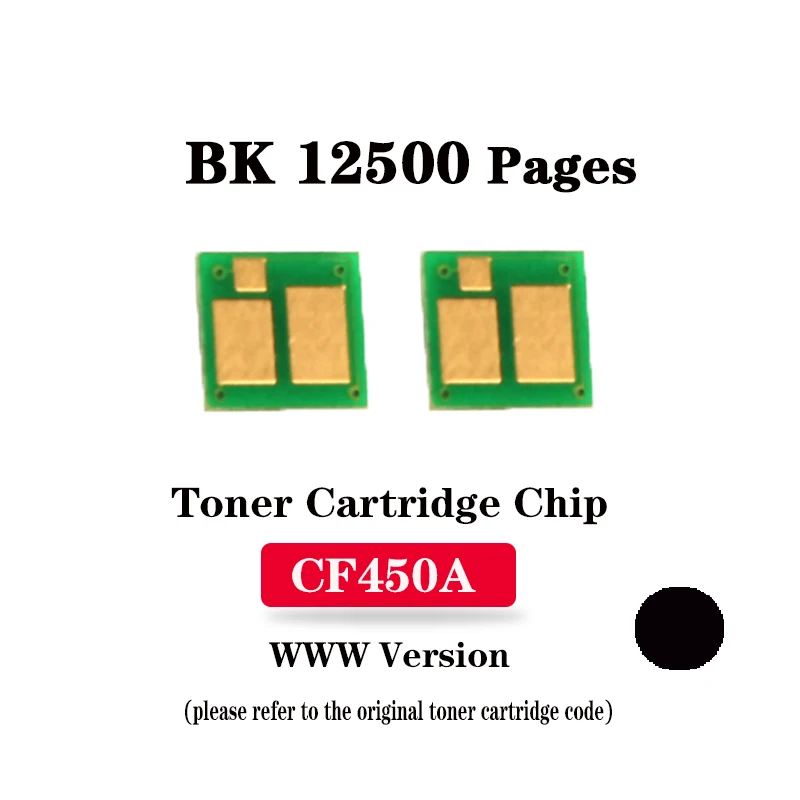 High Quality CF450A/CF451A/CF452A/CF453A Toner Chip for HP M652n/M652dn/M653dn/M653x/653dh/M681f/M681dh/M681z/MFP M681f/682z