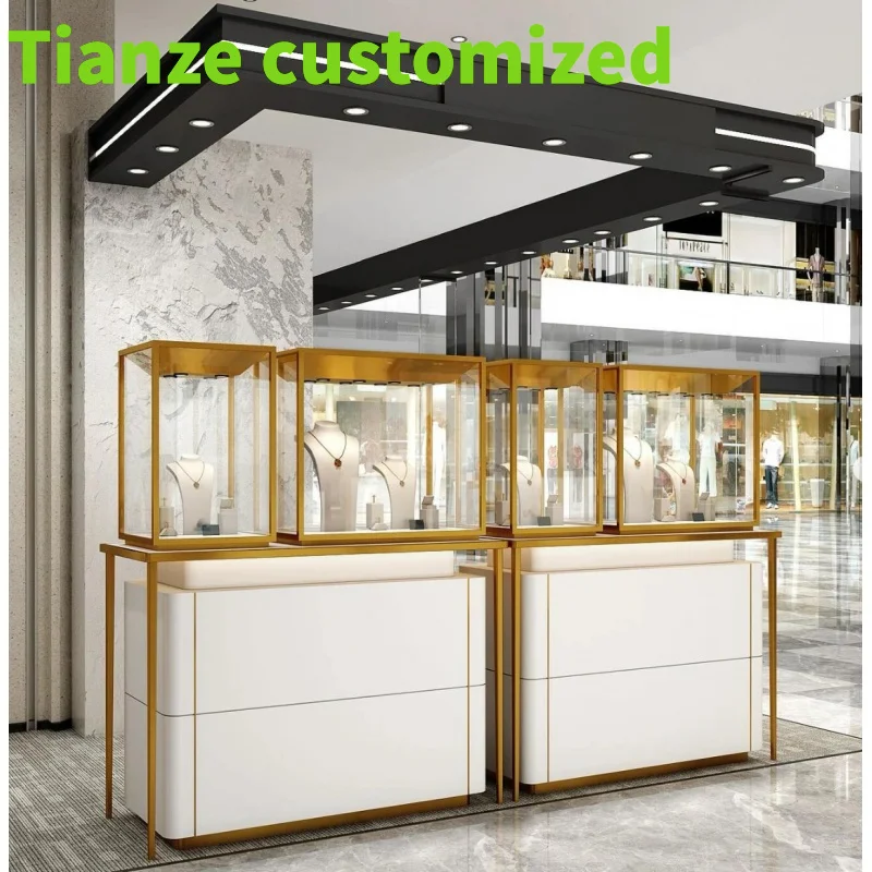 Customized-high quality display cabinet and showcase jewelry shop