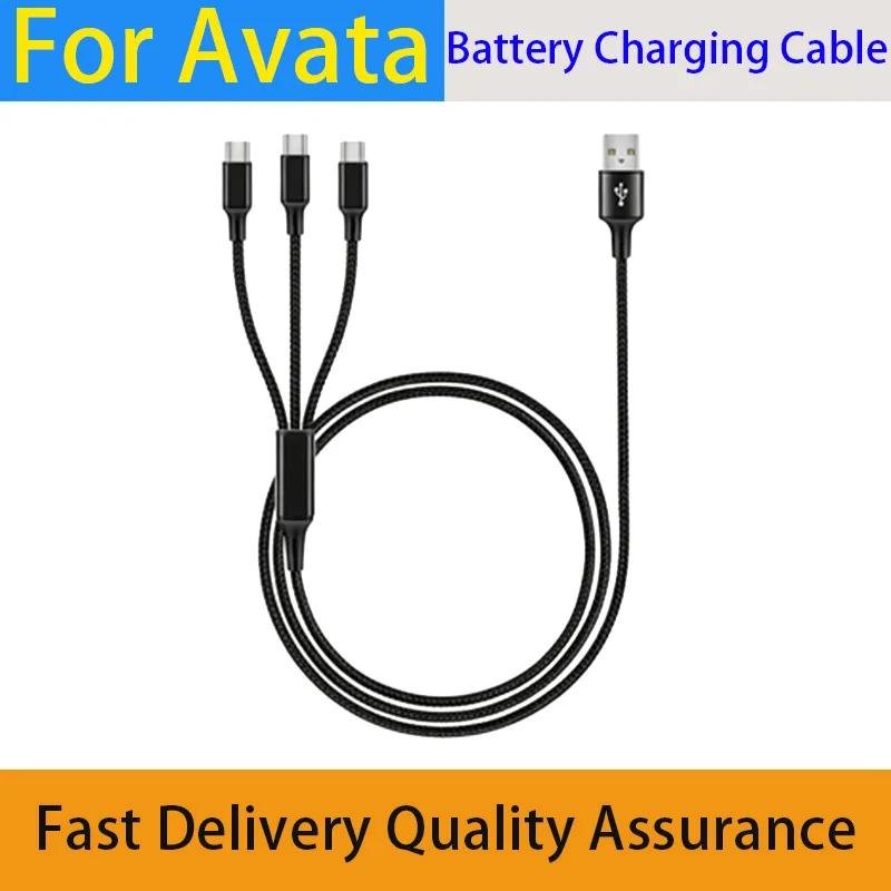 Suitable For Avata FPV, Synchronous Charging Remote Control, FPV1.2M Nylon Braided Three In One USB To Type-C Charging Cable