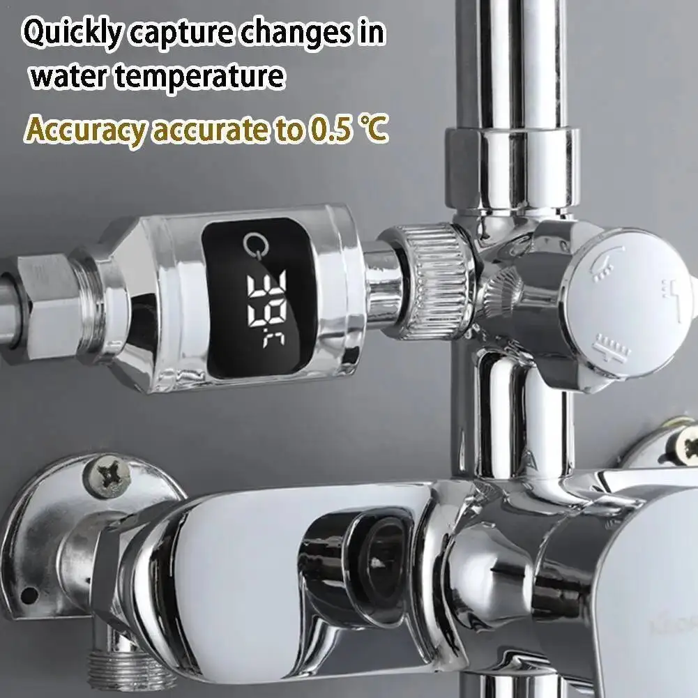 

Digital Shower Temperature Display Water Thermometer Realtime Monitor Faucet Baby Care Smart Meter Bathroom Accessories