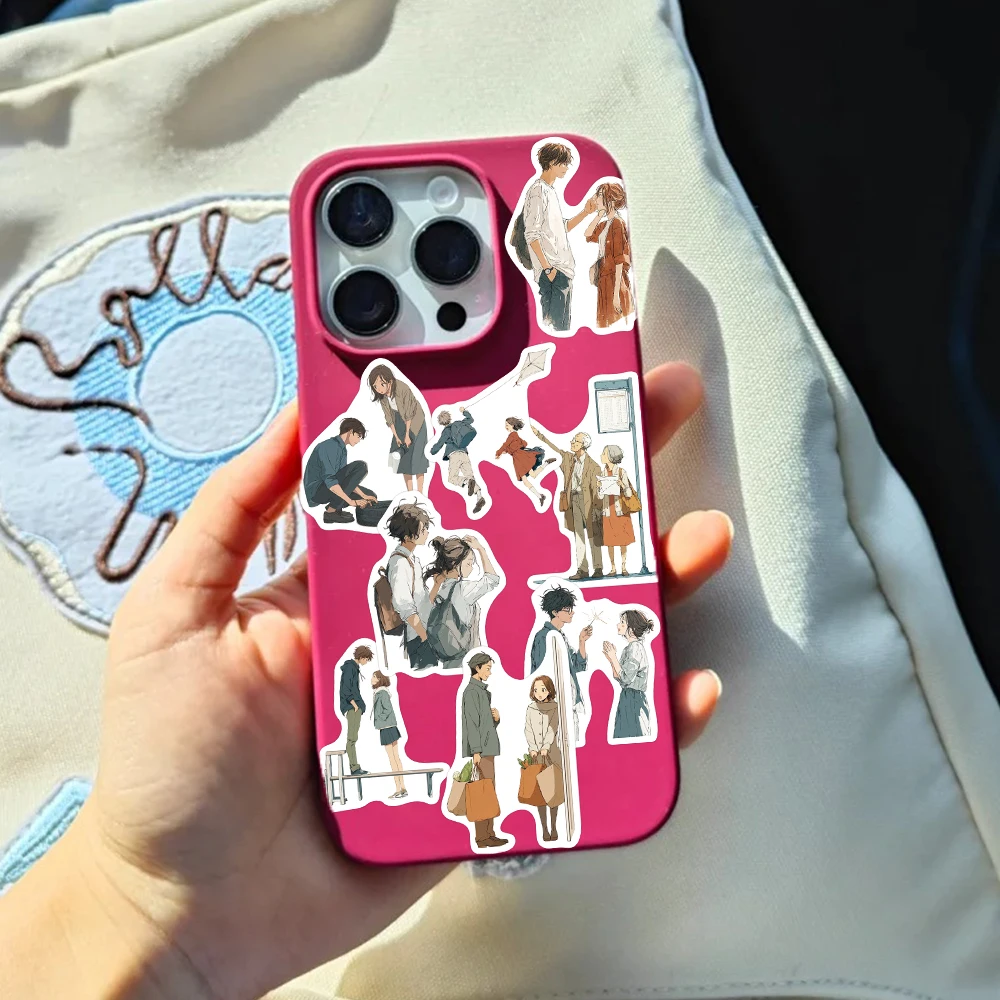 50 Stück Anime-Stil, sanfter Moment, Aufkleber für Telefon, Laptop, Sammelalbum, Skateboard, DIY, Graffiti, wasserdichte Aufkleber, kreative Geschenke – Detail 9