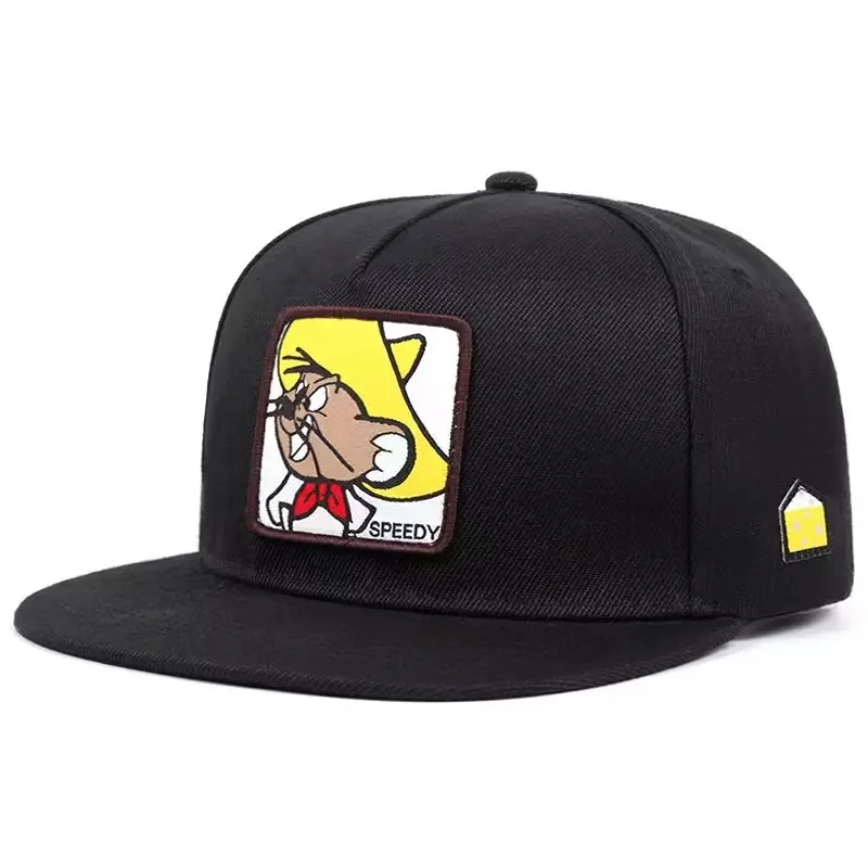 2025 الإبداعية الكرتون جديد قبعة بيسبول سرعة ماوس حافة مسطحة قبعة الرجال الشارع الهيب هوب قبعة المرأة اليومية التنقل ظلة قبعة