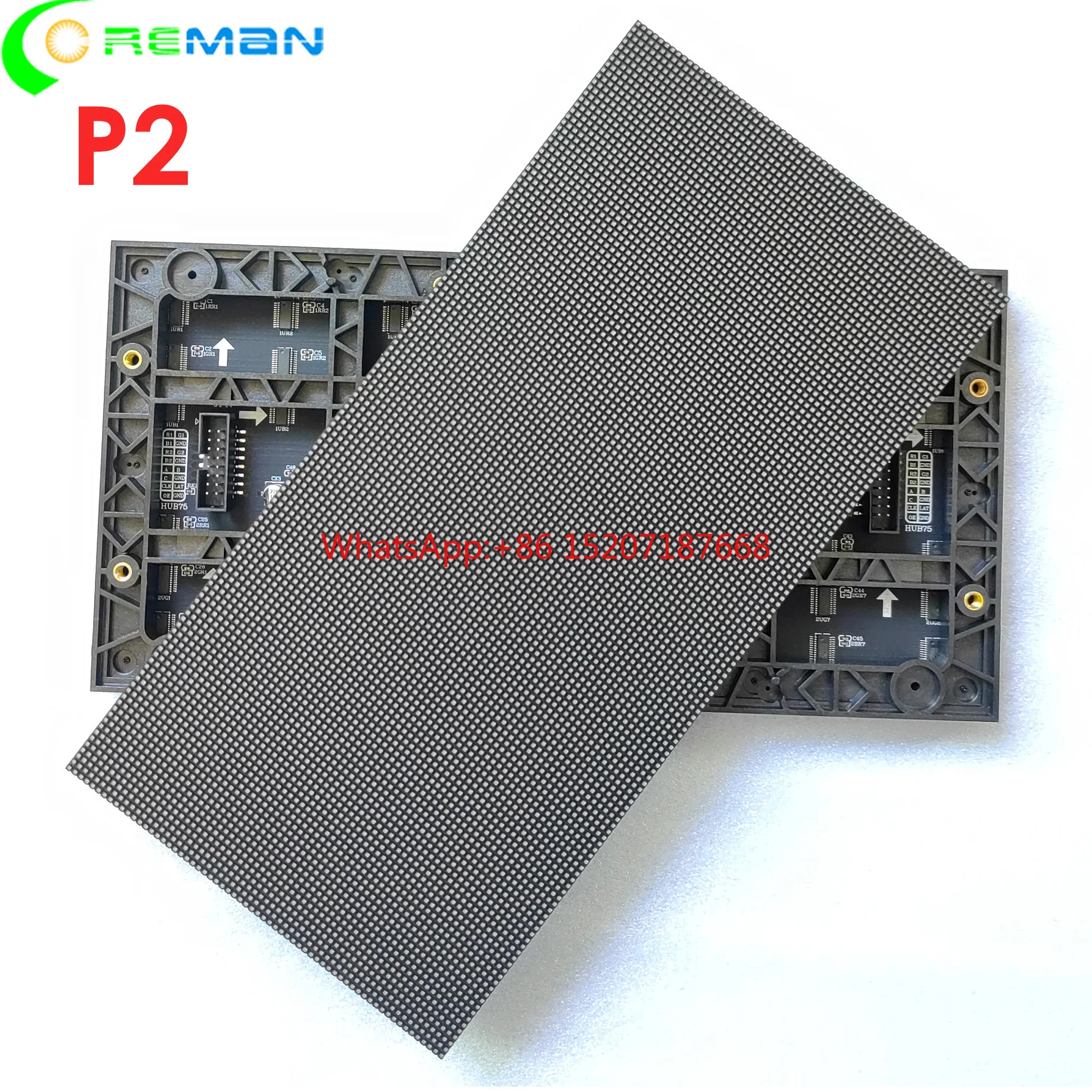 

Free shipping to USA GOB COB SMD p2 led module 256x128mm for 512x512 768x768 1024x1024 led panel