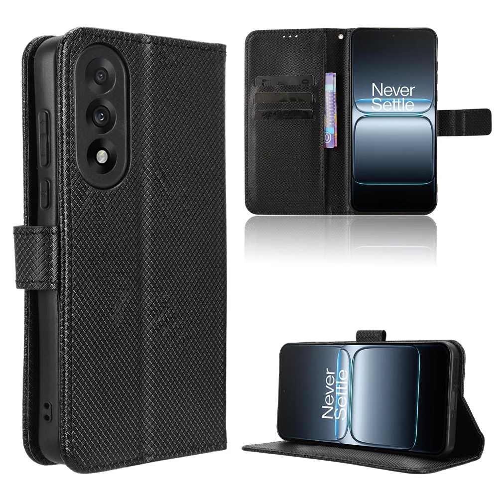 

Wallet With Card Slot Stand Flip Leather Case For OnePlus Ace 5 Pro Ultra Racing Antifall Nord 4 5 Anti-fall Strong Magnet Cover