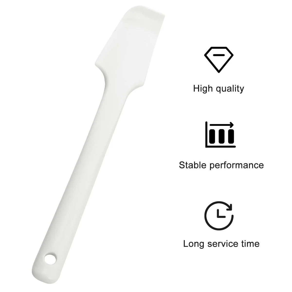 

Silicone Scraper Spatula Kitchen Tool Ergonomic Baking Utensils Food Grade Material Cake Bean Paste Helper Set