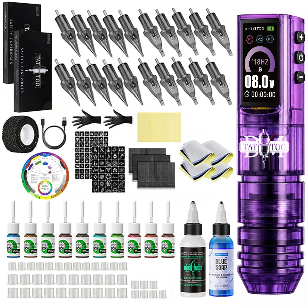Transfer Pen Ink - DM Wireless Tattoo Machine Kit With
