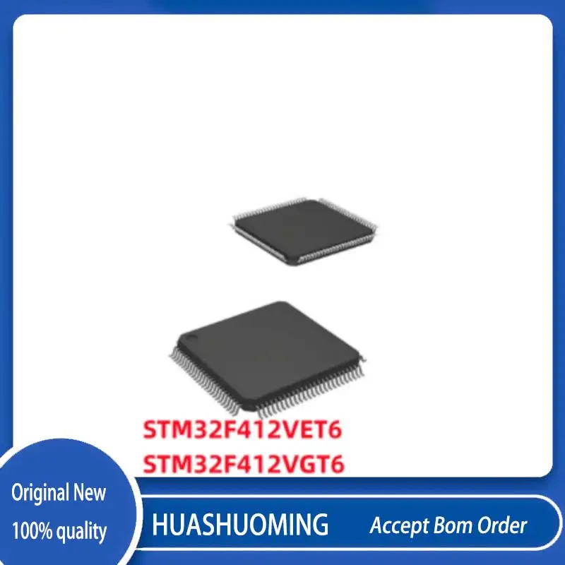 

NEW 5Pcs/Lot STM32F412 32F412VET6 STM32F412VET6 STM32F412VGT6 LQFP100