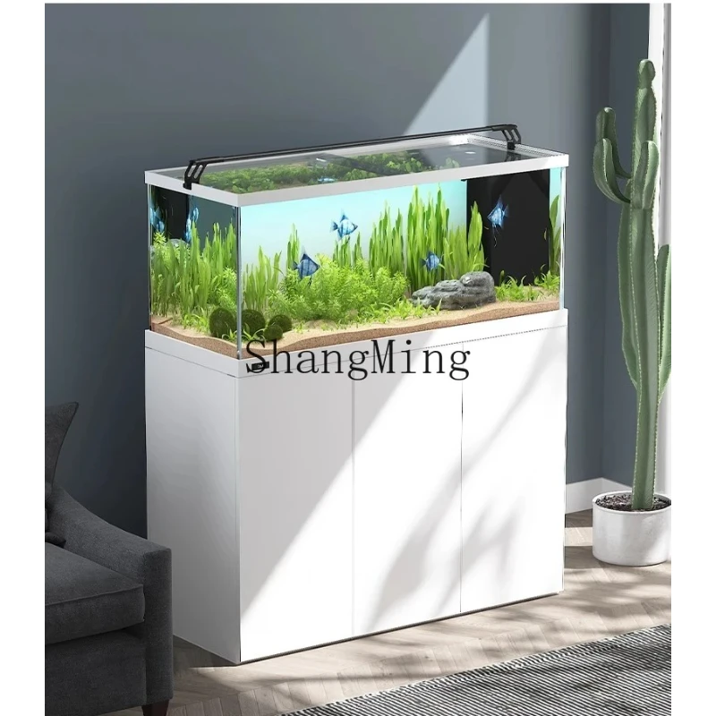 

SM household large and medium-sized new Jiro tank living room landscaping ecological bottom filter ultra-white glass fish tank