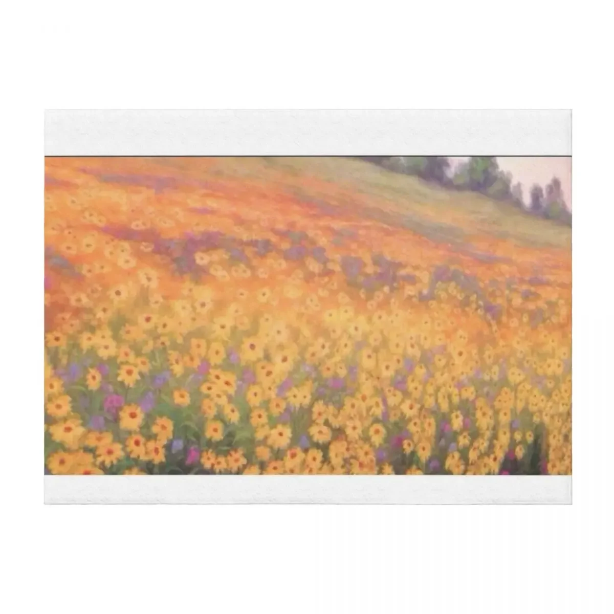 

Wildflower Mural without text Throw Blanket decorative Summer For Decorative Sofa Soft Blankets