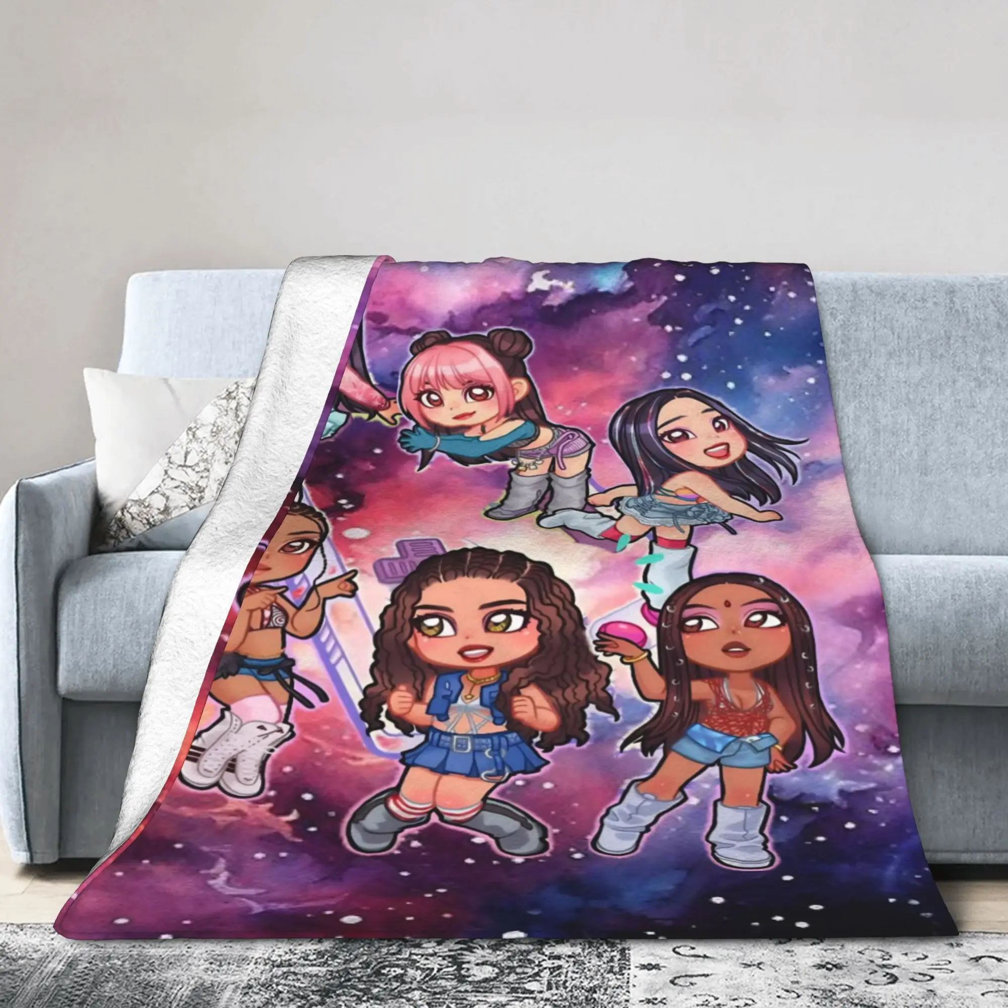 Katseye Music Girl Group Blanket Quality Super Soft  Throw Blanket Winter Travel Home Decor Fashion Bedspread
