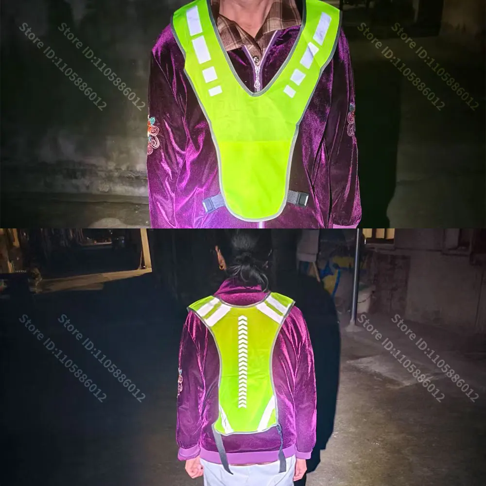 High Visibility Safety Highlight Night Motorcycle Bike Reflective Cycling Vest Traffic Coat Running Working Reflective-Clothes