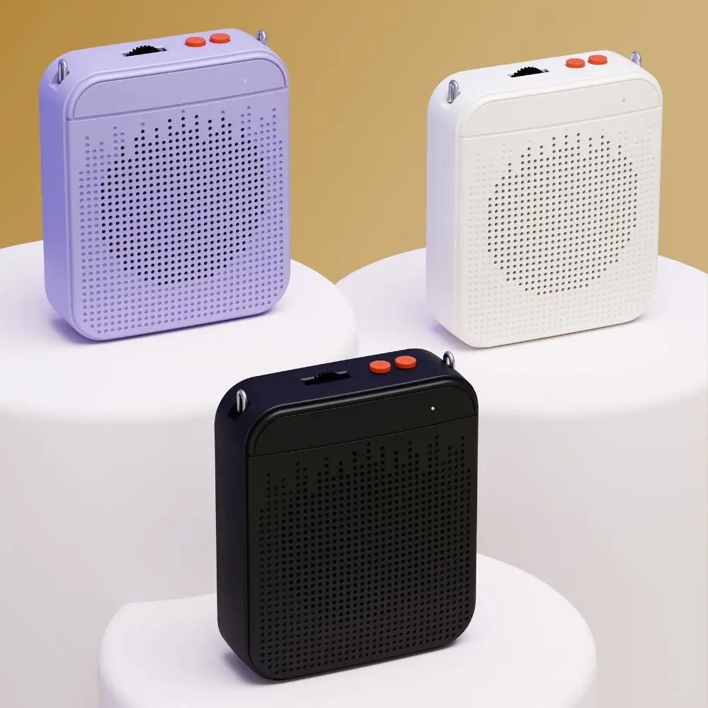 

K5 Wireless Voice Amplifier FM Radio with Belt Classroom Sound Speaker Plastic Multi-functional Sound Amplifier Travel