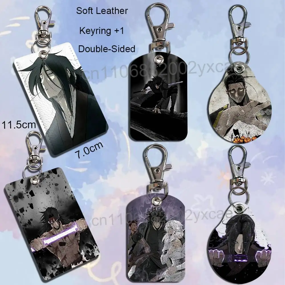 LOTNB The Legend of the Northern Blade Leather Card Holder with Exquisite Keychain purpose Case for Metro ID Access Control