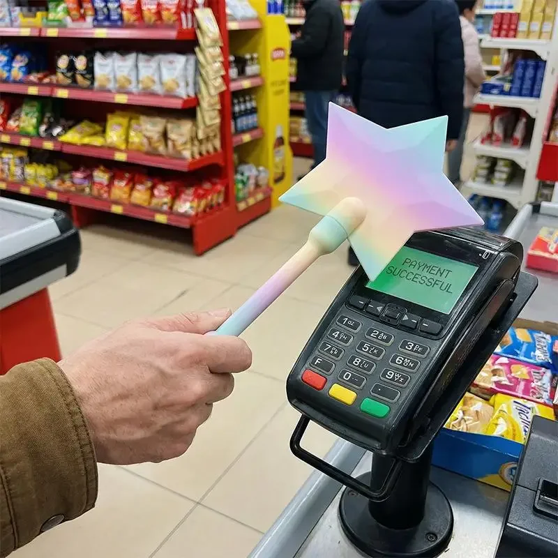 Holder Gifts Creative 3d Printed Wand Tap Contactless Payment Card Wands Funny Daily Use Taptopay Credit Card Wand Magic
