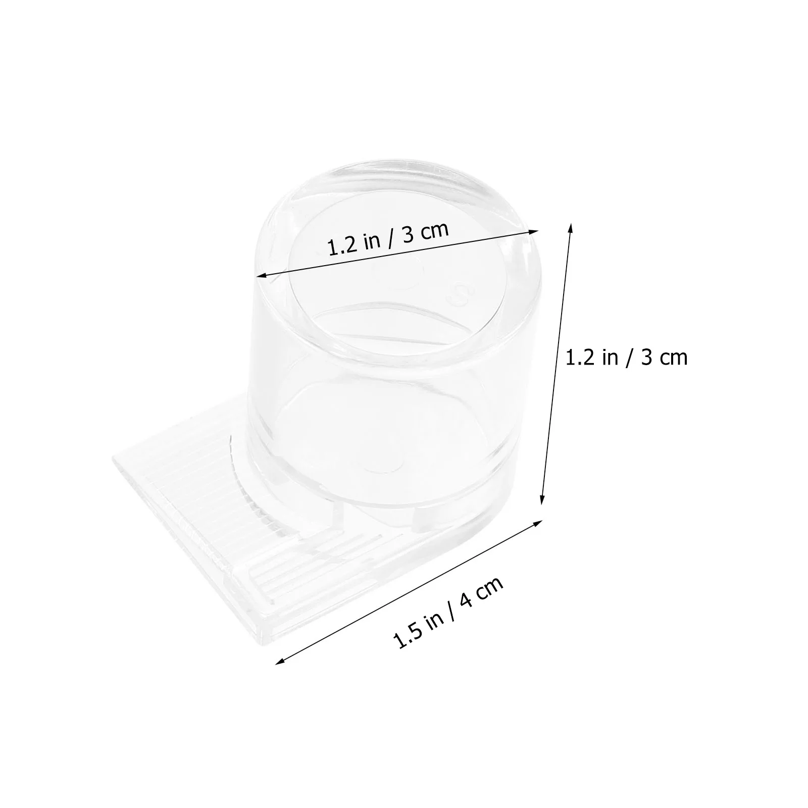 

2 pcs Ant Water Feeder Acrylic Lightweight Compact Easy Clean Durable Simple Design for Nest Beehive Feeding Tool