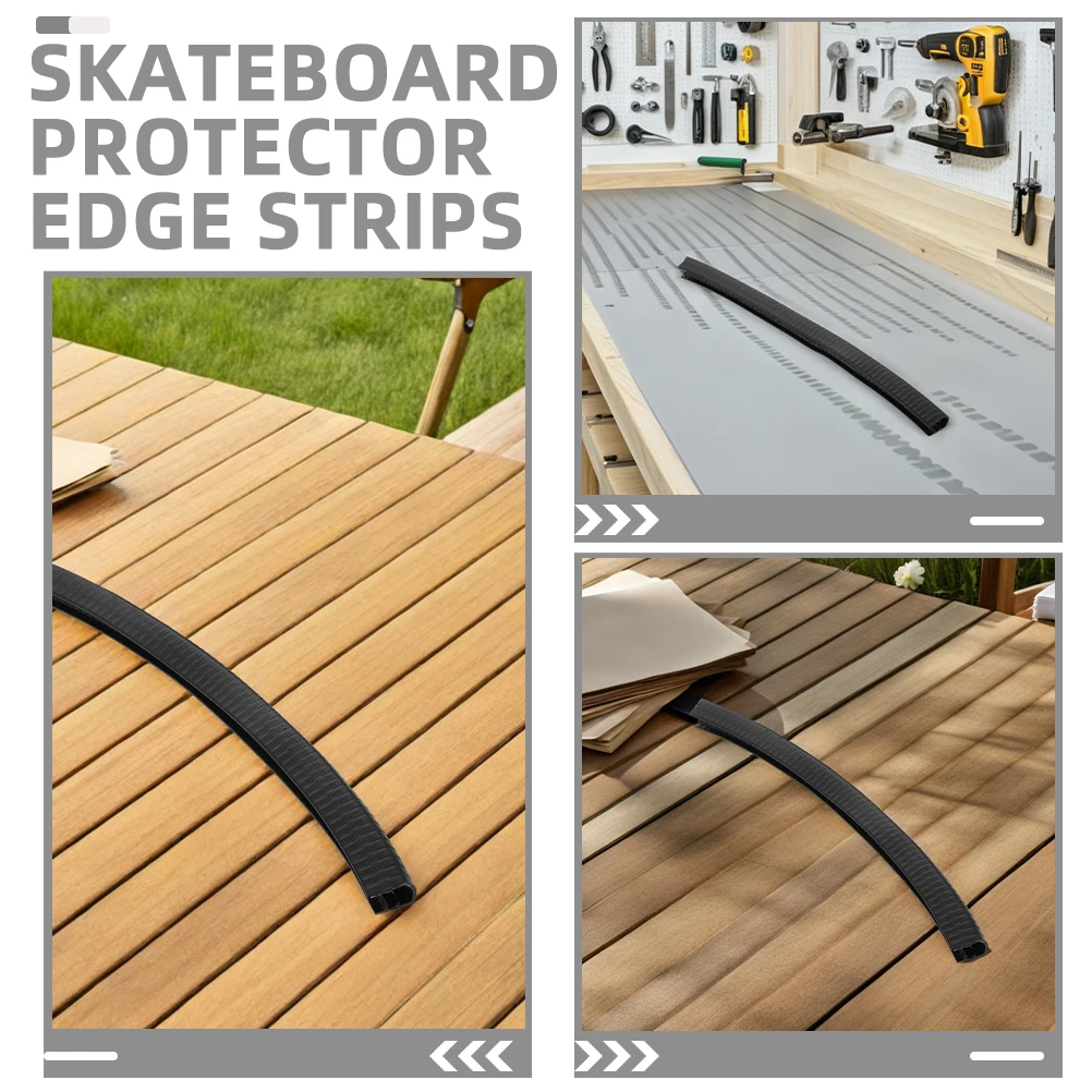 4 قطعة حامي لوح التزلج سيليكون حافة شرائط المضادة للتصادم ركن الحرس سطح السفينة حافة حماية لوح التزلج الملحقات #4