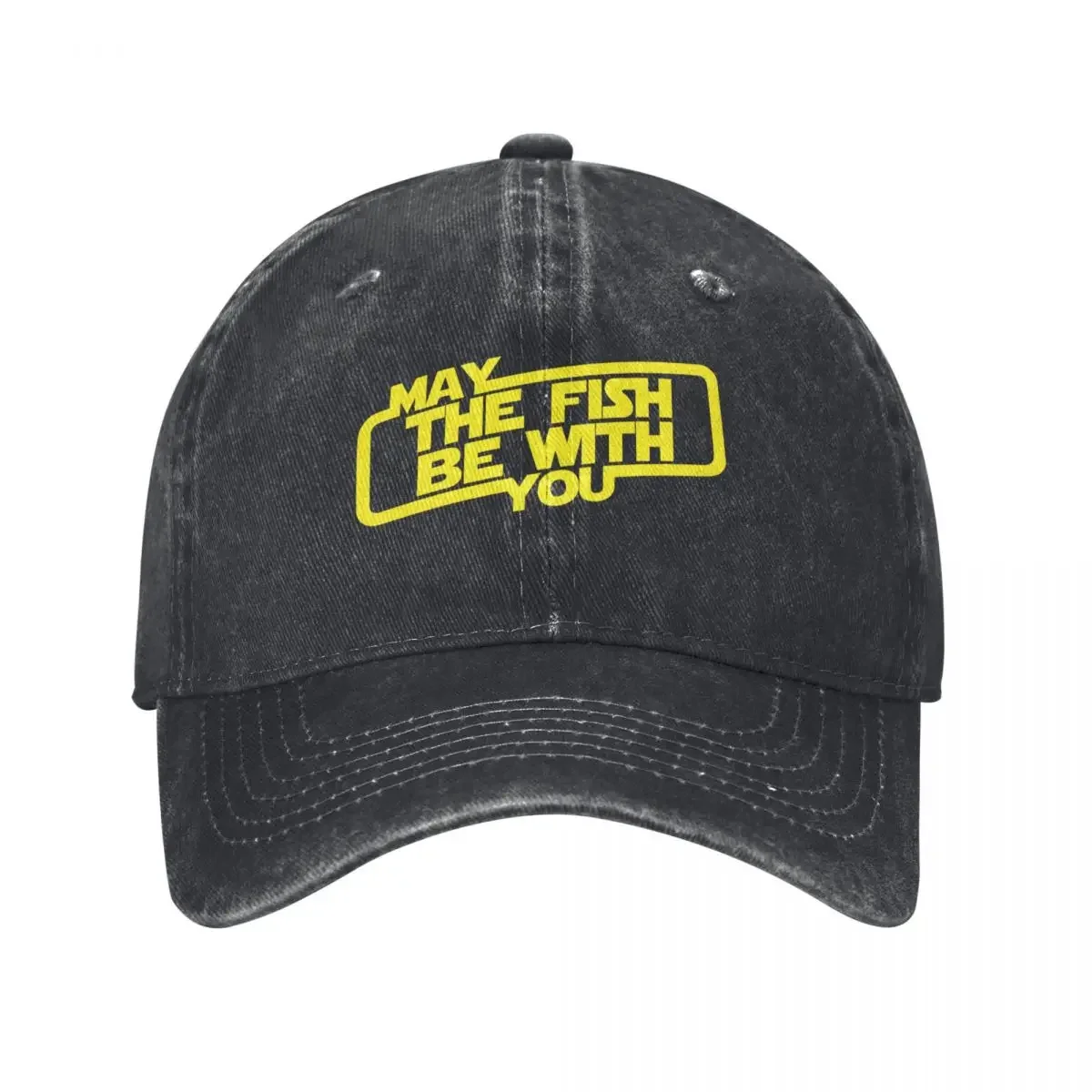 

May the fish be with you Baseball Cap Bobble Hat Icon Mens Women's