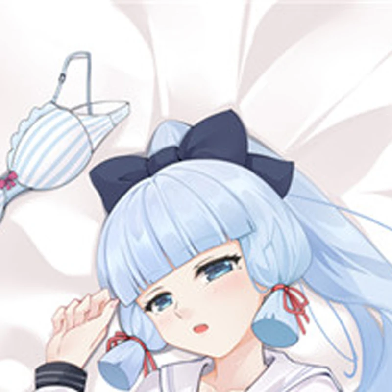 

Dakimakura Anime Pillow Case Kamisato Ayaka Double-sided Print Of Life-size Body Pillowcase Gifts